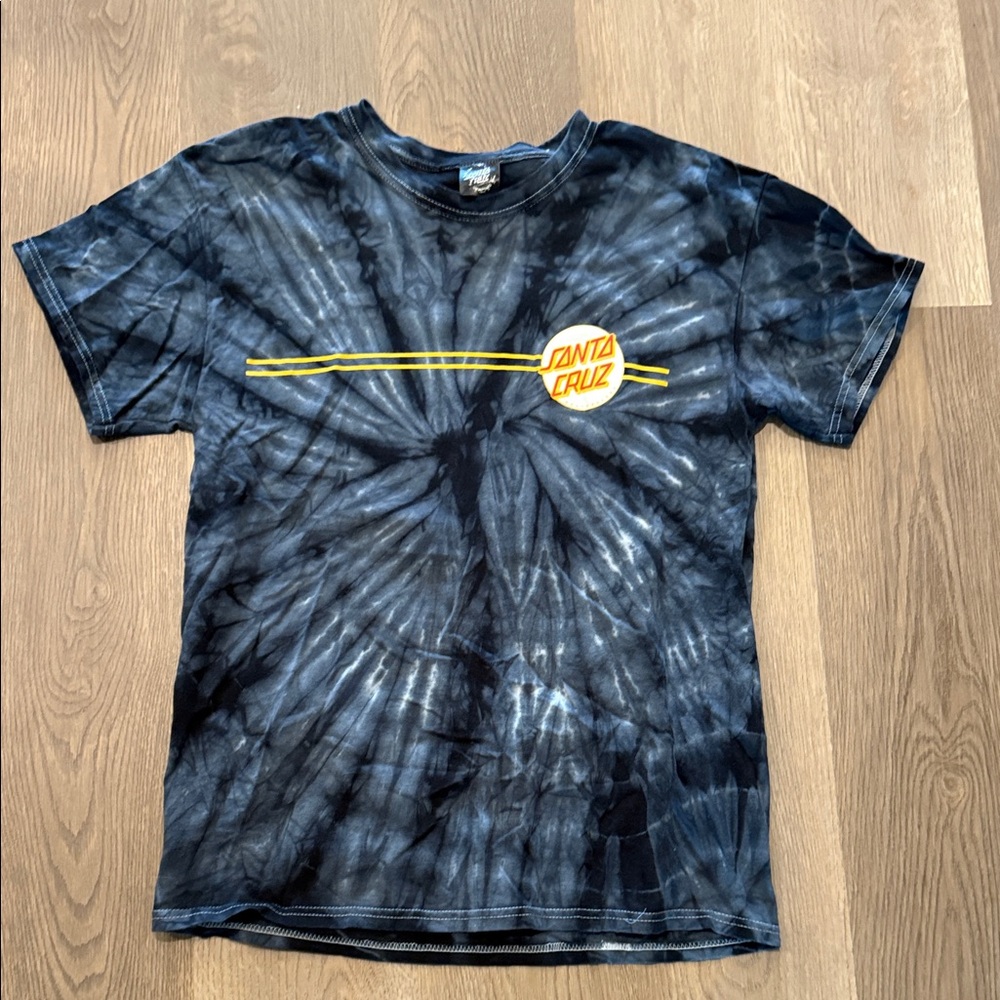 Santa Cruz Skateboards men’s Black Tie-Dye Tee